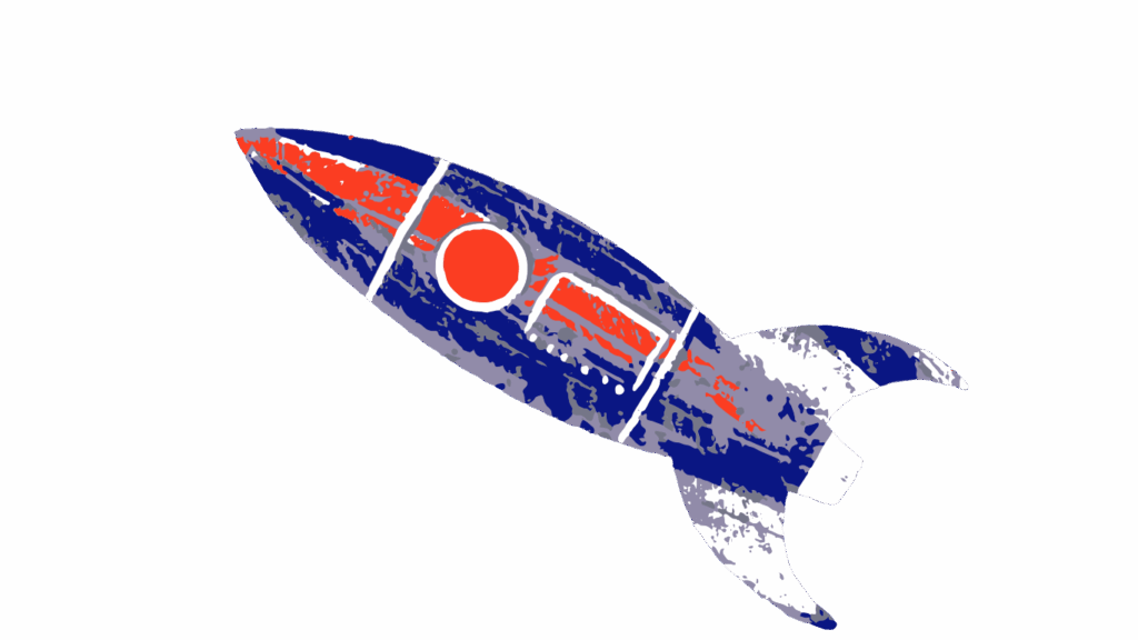 Blue rocket